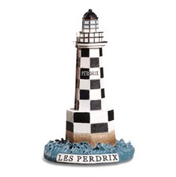 Phare de Bretagne miniature LES PERDRIX  hauteur 11.3cm
