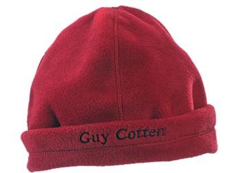 Bonnet en polaire GUY COTTEN Taille unique Rouge