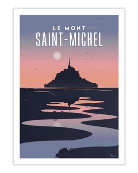 AFFICHE 30 x 40 cm LE MONT SAINT MICHEL