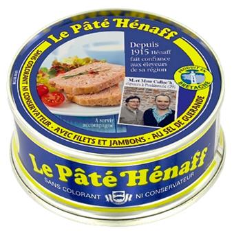 Pâté HÉNAFF 100% porc breton et sel de Guérande, l´incontournable recette de la maison 78g