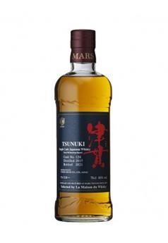 Mars 2017 de Tsunuki, whisky japonais single cask édition limitée n°124 vieilli en fût de bourbon. Embouteillé en 2021 70cl 60°