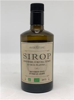 Sirop du druide concentré de gingembre, curcuma, citron et de plantes AWEN NATURE 50cl