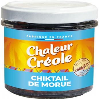 Chiktail de morue, spécialité antillaise à base de morue hachée CHALEUR CRÉOLE 100g