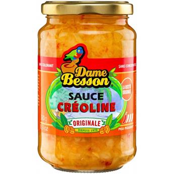 Sauce créoline l´originale aux piments antillais et oignons DAME BESSON 320g