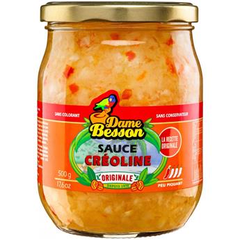 Sauce créoline l´originale aux piments antillais et oignons DAME BESSON 500g