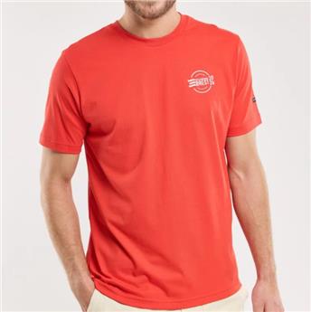 T-shirt col rond homme officiel BREST 2024 manches courtes couleur pompon. Collection Fêtes Maritimes.